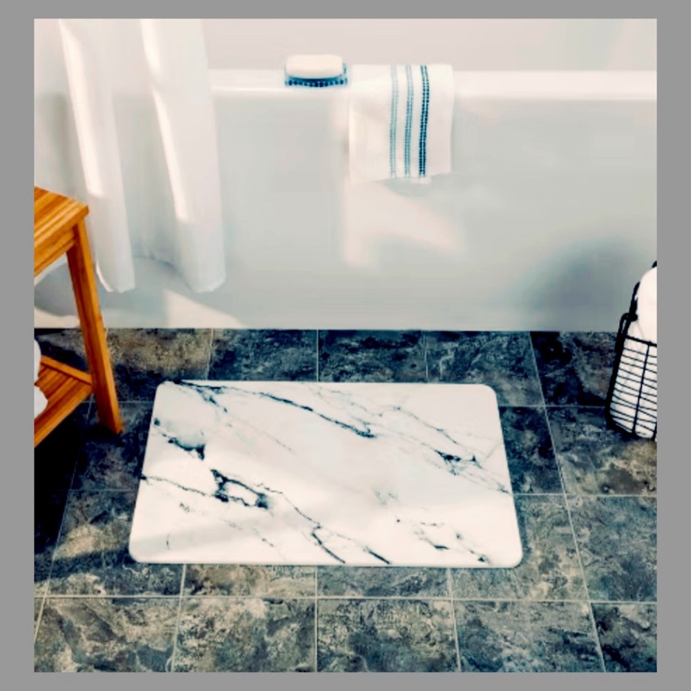 Marble Texture Bath/ Shower Mat